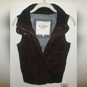 Abercrombie & Fitch| Vintage Y2K Quilted Puffer Down Double Zip Vest